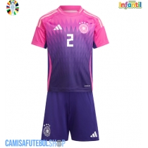 Camisa de time de futebol Alemanha Antonio Rudiger #2 Replicas 2º Equipamento Infantil Europeu 2024 Manga Curta (+ Calças curtas)